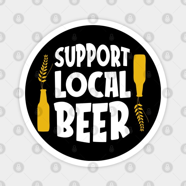 Support Local Beer Magnet by MZeeDesigns